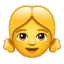 Mädchen Emoji U+1F467 Mädchen Emoji U+1F467