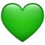 Grünes Herz Whatsapp U+1F49A