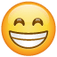 Emoji grinst freudig U+1F601 Emoji grinst freudig U+1F601