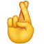 Gekreuzte Finger Symbol U+1F91E Gekreuzte Finger Symbol U+1F91E