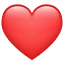 Rotes Herz Emoji U+2764
