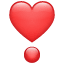 Herz Ausrufezeichen Emoji U+2763 Herz Ausrufezeichen Emoji U+2763
