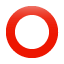 Roter Hohlkreis Symbol U+2B55 Roter Hohlkreis Symbol U+2B55