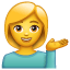 Frau streckt Hand Smiley U+1F481 Frau streckt Hand Smiley U+1F481
