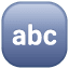 Taste abc U+1F524 Taste abc U+1F524