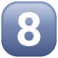 Taste 8 Symbol U+38 Taste 8 Symbol U+38