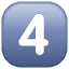 Taste Vier Symbol U+34 Taste Vier Symbol U+34