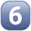 Taste 6 Symbol U+36 Taste 6 Symbol U+36