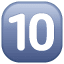 Taste 10 Symbol U+1F51F Taste 10 Symbol U+1F51F