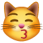 Küssende Katze Smiley U+1F63D Küssende Katze Smiley U+1F63D
