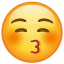 Küsst mit geschlossenen Augen Emoji U+1F61A Küsst mit geschlossenen Augen Emoji U+1F61A