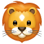 Löwe Emoji U+1F981 Löwe Emoji U+1F981