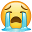 Laut weinendes Emoji Whatsapp U+1F62D Laut weinendes Emoji Whatsapp U+1F62D