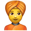 Turban Emoji U+1F473 Turban Emoji U+1F473