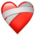 Herz mit Verband Smiley U+2764 U+1FA79 Herz mit Verband Smiley U+2764 U+1FA79