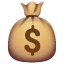 Geldsack mit Dollarzeichen Emoji U+1F4B0 Geldsack mit Dollarzeichen Emoji U+1F4B0