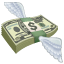 Geld mit Flügeln U+1F4B8 Geld mit Flügeln U+1F4B8