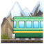 Zug durch Berge U+1F69E Zug durch Berge U+1F69E