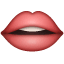 Mund rote Lippen Emoji U+1F444 Mund rote Lippen Emoji U+1F444