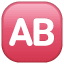 Taste AB Symbol U+1F18E Taste AB Symbol U+1F18E