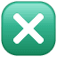 Ankreuzen Symbol U+274E Ankreuzen Symbol U+274E