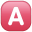 Taste A Symbol U+1F170 Taste A Symbol U+1F170