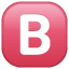 Taste B Symbol U+1F171 Taste B Symbol U+1F171