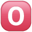 Taste 0 Symbol U+1F17E Taste 0 Symbol U+1F17E