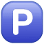 Parken Symbol U+1F17F Parken Symbol U+1F17F