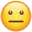Smiley mit geradem Mund U+1F610 Smiley mit geradem Mund U+1F610