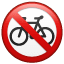 Radfahrer verboten U+1F6B3 Radfahrer verboten U+1F6B3