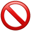 Verboten Emoji U+1F6AB Verboten Emoji U+1F6AB