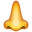Nase Emoji U+1F443 Nase Emoji U+1F443
