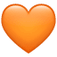 Orangefarbenes Herz Emoji U+1F9E1 Orangefarbenes Herz Emoji U+1F9E1