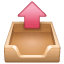 Postausgang Emoji U+1F4E4 Postausgang Emoji U+1F4E4