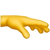 Hand greift nach etwas Emoticon U+1FAF3 Hand greift nach etwas Emoticon U+1FAF3
