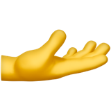 Hand mit Handfläche nach oben Symbol U+1FAF4 Hand mit Handfläche nach oben Symbol U+1FAF4