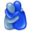 Umarmung Emoji U+1FAC2 Umarmung Emoji U+1FAC2