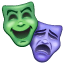 Theater Masken Emoji U+1F3AD Theater Masken Emoji U+1F3AD