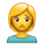 Person stirnrunzelnd U+1F64D Person stirnrunzelnd U+1F64D
