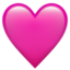 Pinkes Herz Emoji U+1FA77 Pinkes Herz Emoji U+1FA77