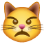Schmoll Katze Smiley U+1F63E Schmoll Katze Smiley U+1F63E