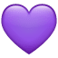 Lila Herz Emoji U+1F49C Lila Herz Emoji U+1F49C