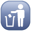 Abfalleimer Symbol U+1F6AE Abfalleimer Symbol U+1F6AE