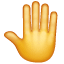 Erhobene Hand Rückseite Emoji U+1F91A Erhobene Hand Rückseite Emoji U+1F91A