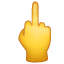 Stinkefinger Smiley Whatsapp U+1F595 Stinkefinger Smiley Whatsapp U+1F595