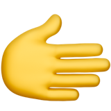 Hand nach rechts Emoticon U+1FAF1 Hand nach rechts Emoticon U+1FAF1