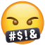 Symbole über Mund Smiley U+1F92C Symbole über Mund Smiley U+1F92C