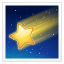 Sternschnuppe Emoji U+1F320 Sternschnuppe Emoji U+1F320