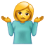 Achseln / Schultern zucken Emoji U+1F937 Achseln / Schultern zucken Emoji U+1F937